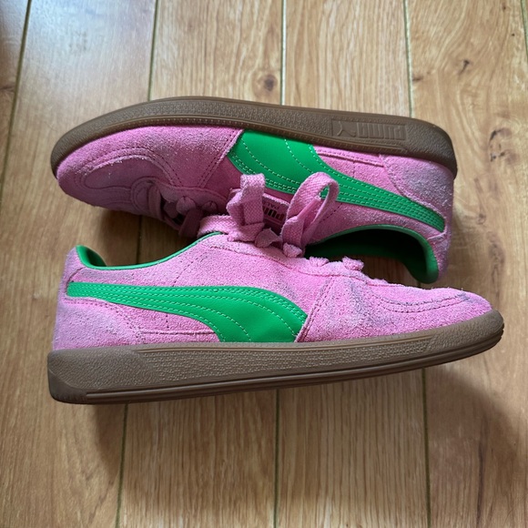 Puma Palermo Suede Pink Women's Sneakers - Picture 2 of 7